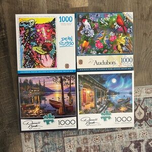 Set of 5, 1000 piece puzzles